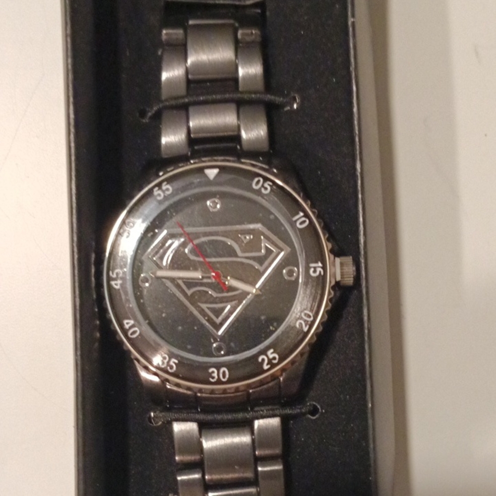 DC Comics Men's Superman Black Watch